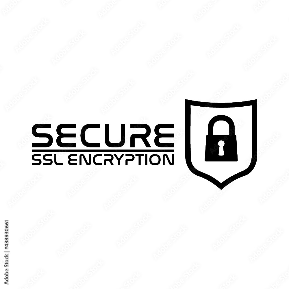Aufkleber ssl encryption icon isolated on white background