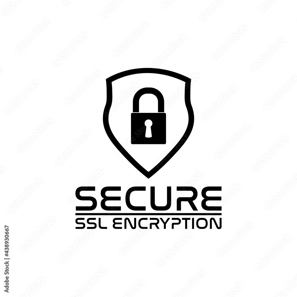 Poster ssl encryption icon isolated on white background