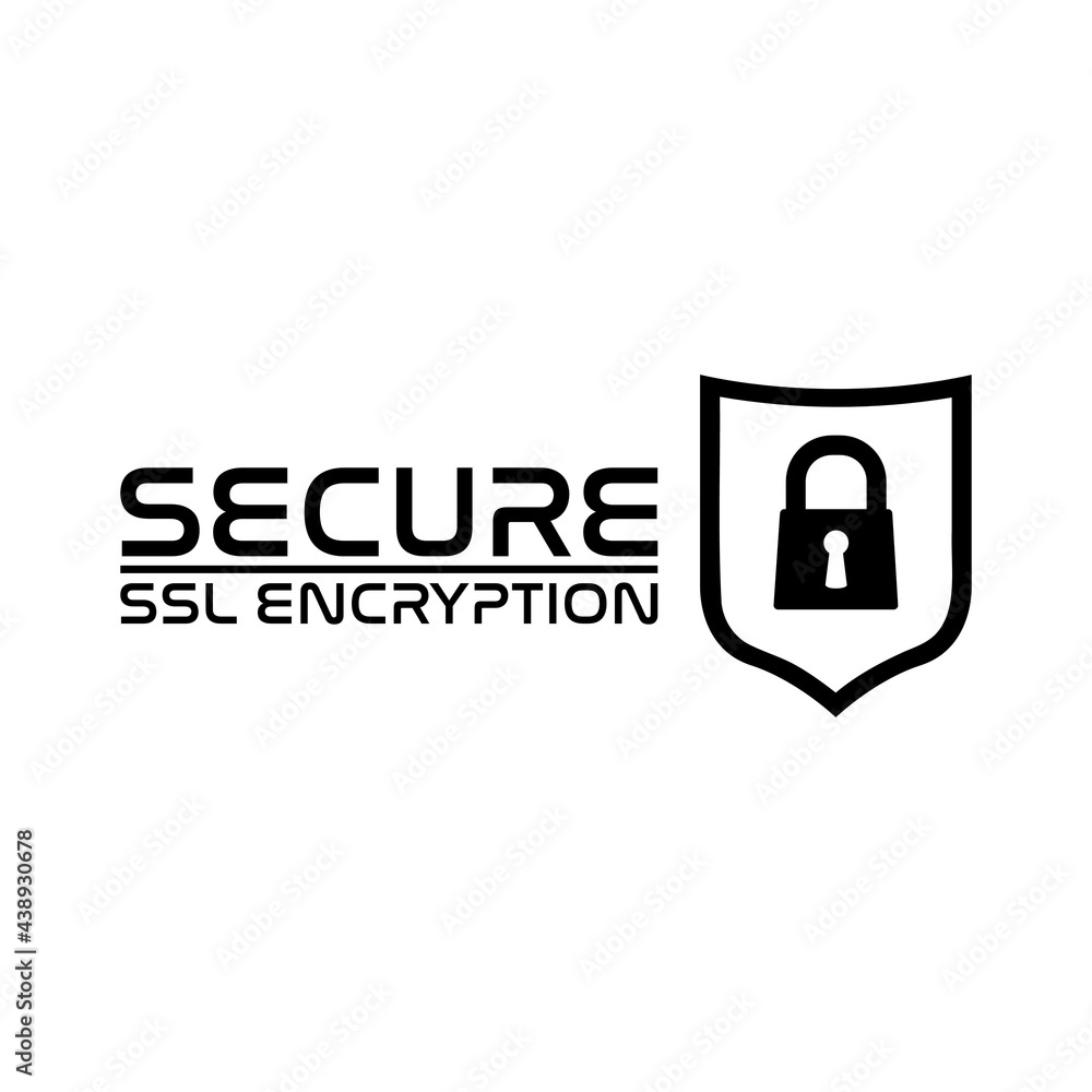 Poster ssl encryption icon isolated on white background