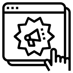 Digital Marketing line icon