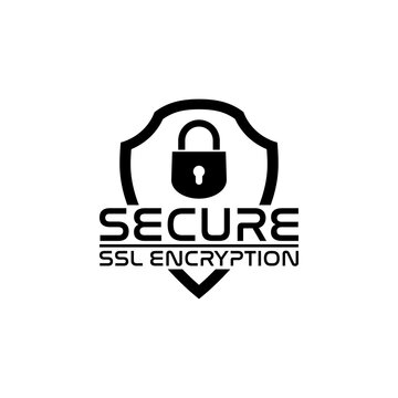 SSL encryption icon isolated on white background