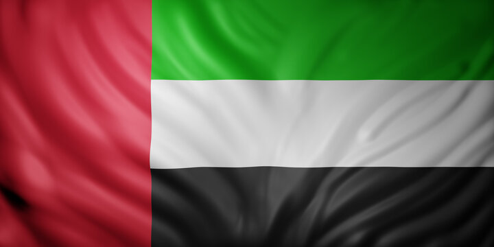 United Arab Emirates 3d flag