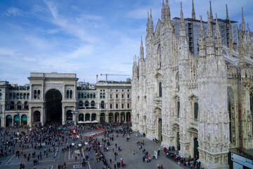 Naklejka premium Duomo Cathedral shoot from Novecento museum