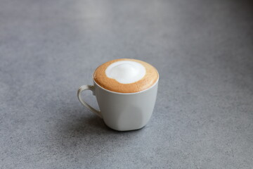 Freshly made original cappuccino