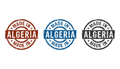 Made in Algeria stamp and stamping