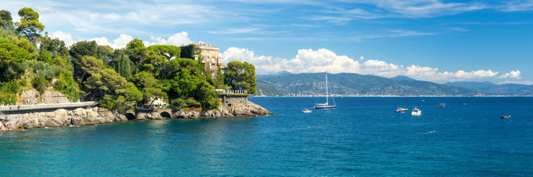 Baia Cannone near Portofino, Genoa, Italy