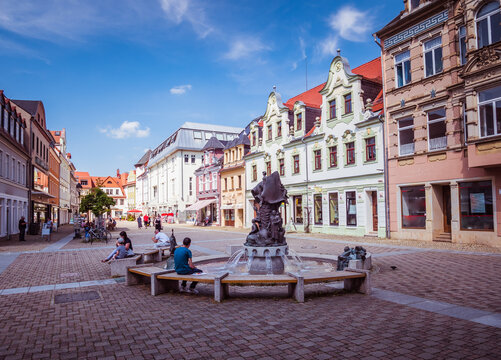 Stadtzentrum von D&ouml;beln in Sachsen
