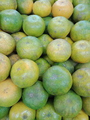 Oranges fruits in the supermarket