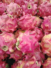 Fresh Dragon fruits in the market