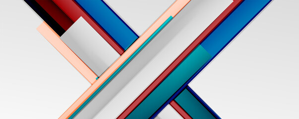 Color abstract lines trendy geometric background for business or technology presentation, internet poster or web brochure cover, wallpaper