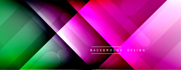 Dynamic lines abstract background. 3D shadow effects and fluid gradients. Modern overlapping forms