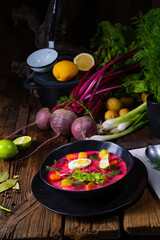 Botwinka Polish spring beetroot soup