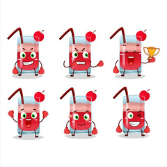 Naklejka premium A sporty singapore sling boxing athlete cartoon mascot design