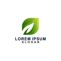 Leaf logo template