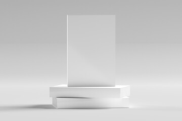 Mock up of a white book - 438943635
