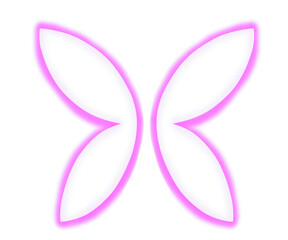 Fairy wings shining in pink