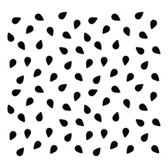 Watermelon seeds seamless pattern background. Pattern juicy and sweet flesh watermelon.