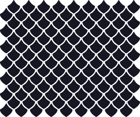 Dragon scale pattern background. A large number of scales of beautifully arranged fish.