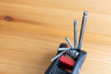 Multi hexagon tool on a table
