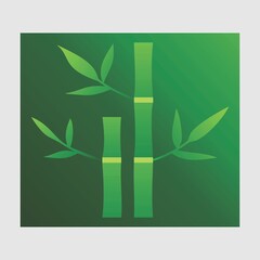 Vector Bamboo tree design is simple and elegant