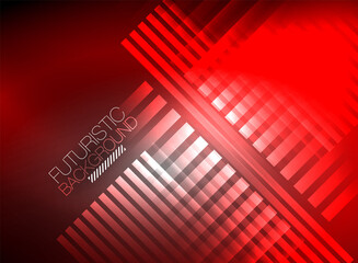 Bright neon color techno abstract background, shiny glowing neon lines in the dark background