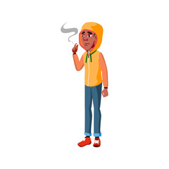 sad guy smoking cigarette in park cartoon vector. sad guy smoking cigarette in park character. isolated flat cartoon illustration
