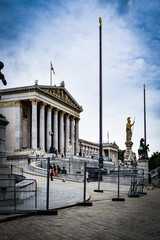 Naklejka premium ウィーン市内、公園などを散策する