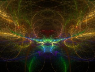 Imaginatory fractal background generated Image