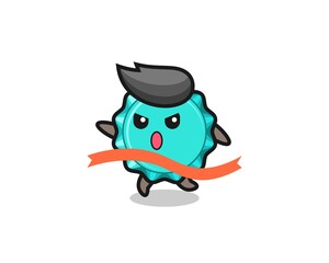 cute bottle cap illustration is reaching the finish