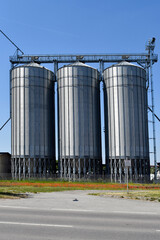 Obraz premium Austria, Agricultural Silos