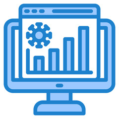 report blue style icon