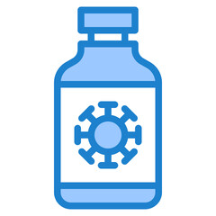 Obraz premium vaccine blue style icon