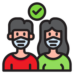 man color line style icon