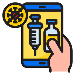 online color line style icon