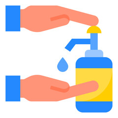 Fototapeta premium hygiene flat style icon
