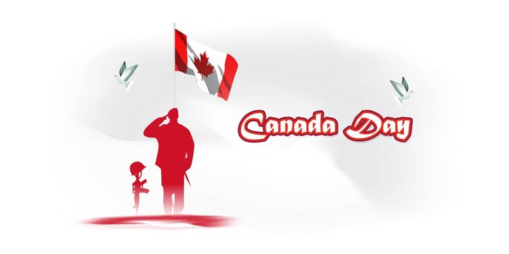 vector illustration for Canada day