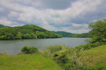 Fototapeta na wymiar Mikawa lake, 三河湖, Japan