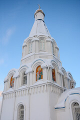 Fototapeta premium MURMANSK, RUSSIA - FEBRUARY 10, 2021: Savior on Waters Church in winter