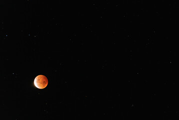 Moon and stars