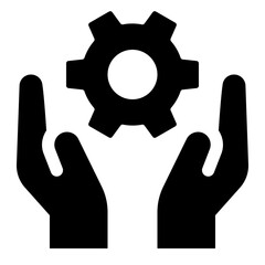 Development Service Glyph Icon Vector