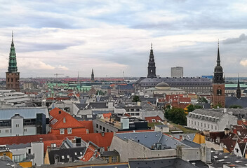 Fototapeta premium urban skyline of Copenaghen city centre