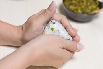 Rice ball (Onigiri) Japanese meal