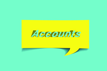 Call out sign or Bubble speech with cut out phrase 