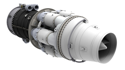 3D rendering - detailed space rocket