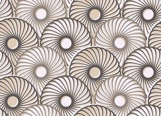 asian style feather scales seamless pattern in smoke and pepper shades