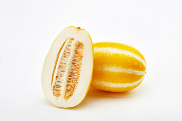 White background and melon