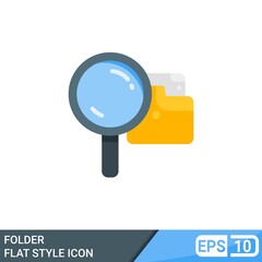 folder flat style icon. vector illustration for web or app development. EPS 10