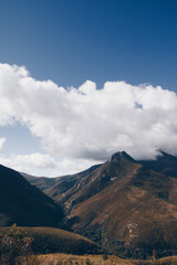 Outeniqua mountains and clouds