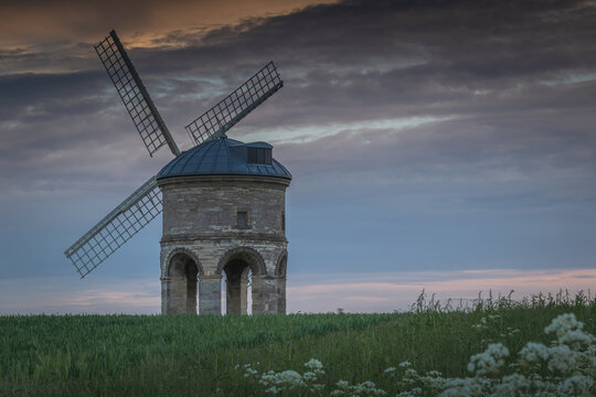 Chesterton windmill during evening sunset