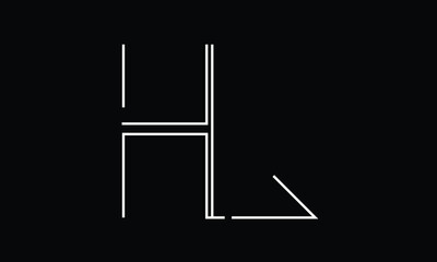 HL/LH logo, HL/LH stylish letter logo design in white color and black background, HL/LH letter logo design, HL/LH business abstract vector logo monogram template with thumbnails.